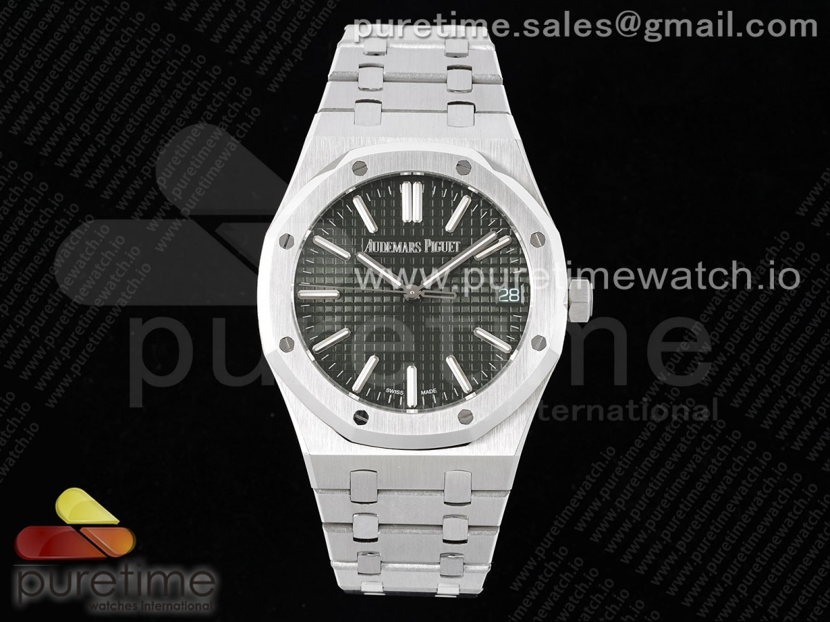 [BF] Audemars Piguet Royal Oak 41mm 15500 SS Green Textured Dial on SS Bracelet A4302