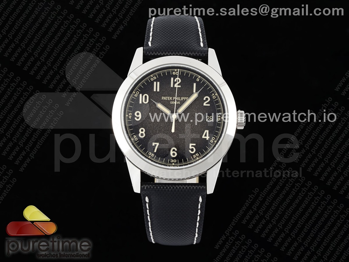 [PPF] Patek Philippe Calatrava 5226G SS Gray Rock Dial on Black Nylon Strap 330CS