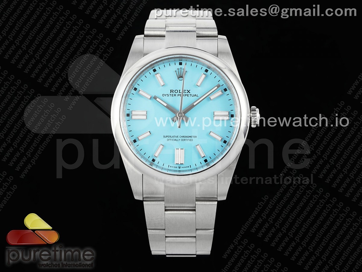 [Clean] Rolex Oyster Perpetual 124300 41mm 904L Steel Tiffany Blue Dial VR3230