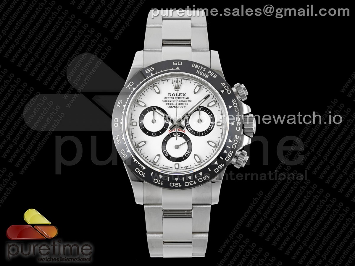 [QF] Rolex Daytona 116500 White Dial on SS Bracelet SA4130