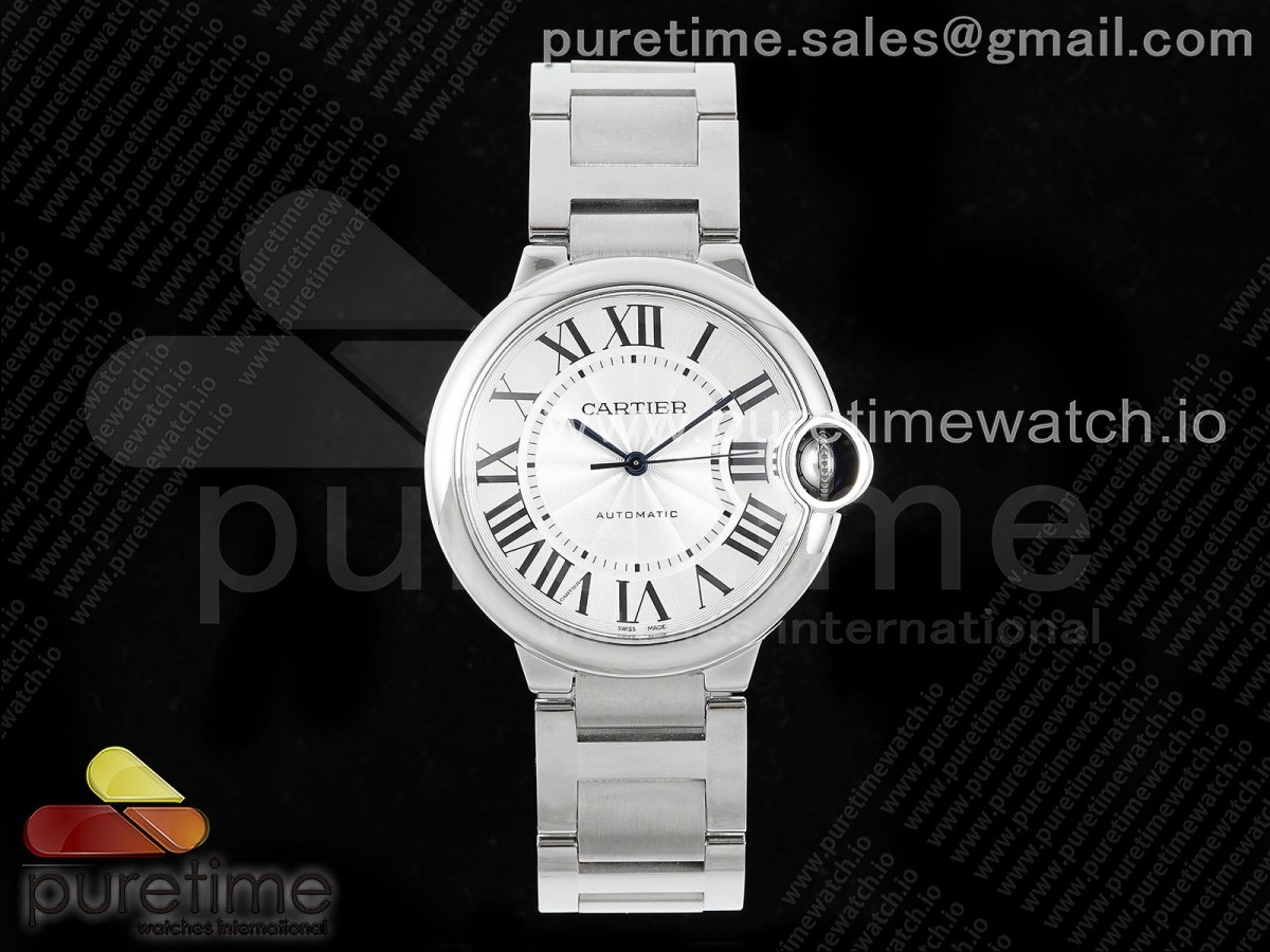 [AF] Cartier Ballon Bleu 36mm White Dial on SS Bracelet NH05B