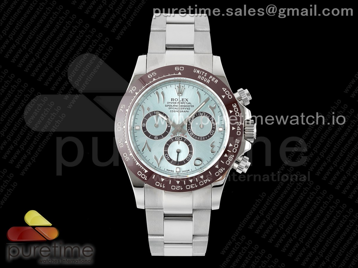 [QF] Rolex Daytona 116506 Ice Blue Dial Arabic Markers on SS Bracelet SA4130 V2