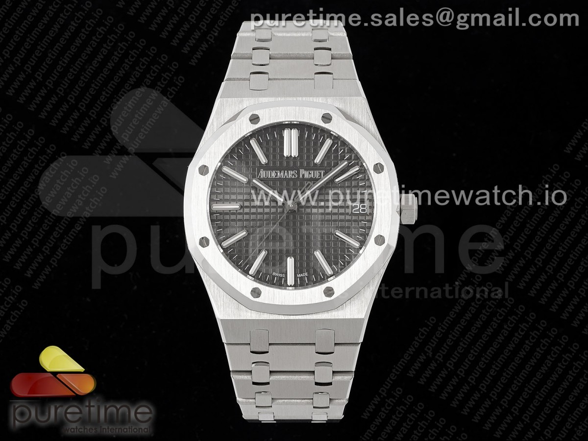 [BF] Audemars Piguet Royal Oak 41mm 15500 SS Gray Textured Dial on SS Bracelet A4302