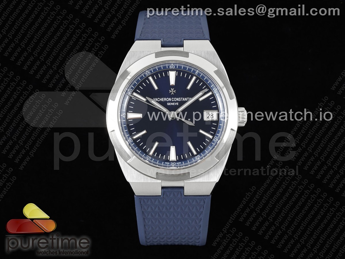 [ZF] Vacheron Constantin Overseas 4500V SS Blue Dial on Blue Rubber Strap A5100