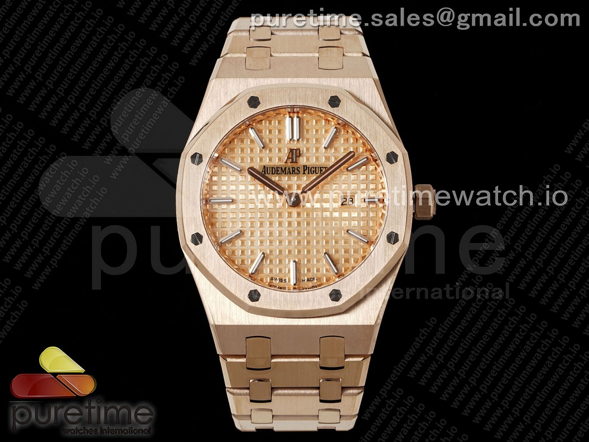 [ZF] Audemars Piguet Lady Royal Oak 33mm RG RG Dial on RG Bracelet ETA Quartz