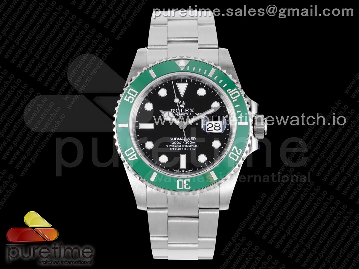 [Clean] Rolex Submariner 41mm 126610 LV Kermit 904L Steel VR3235