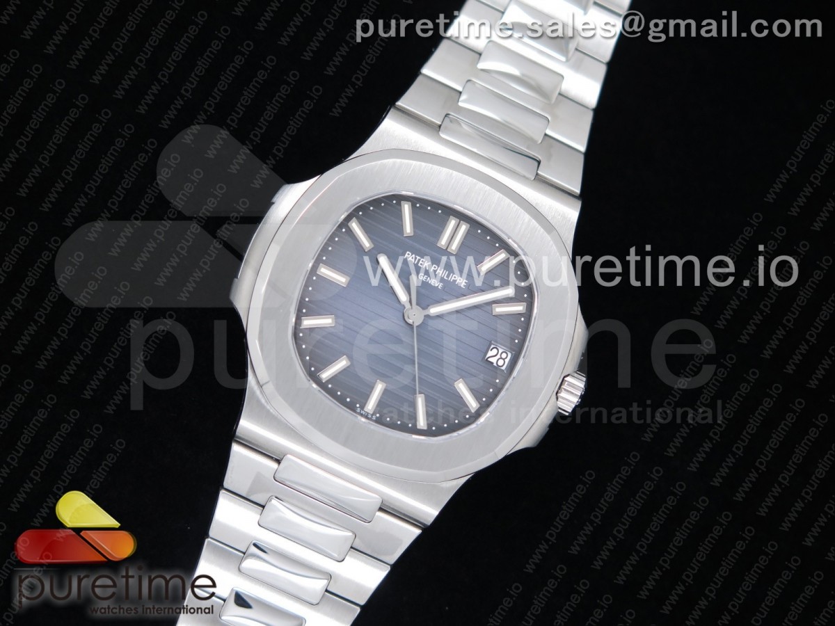 [PPF] Patek Philippe Nautilus 5711 Gray Textured Dial on SS Bracelet 324CS