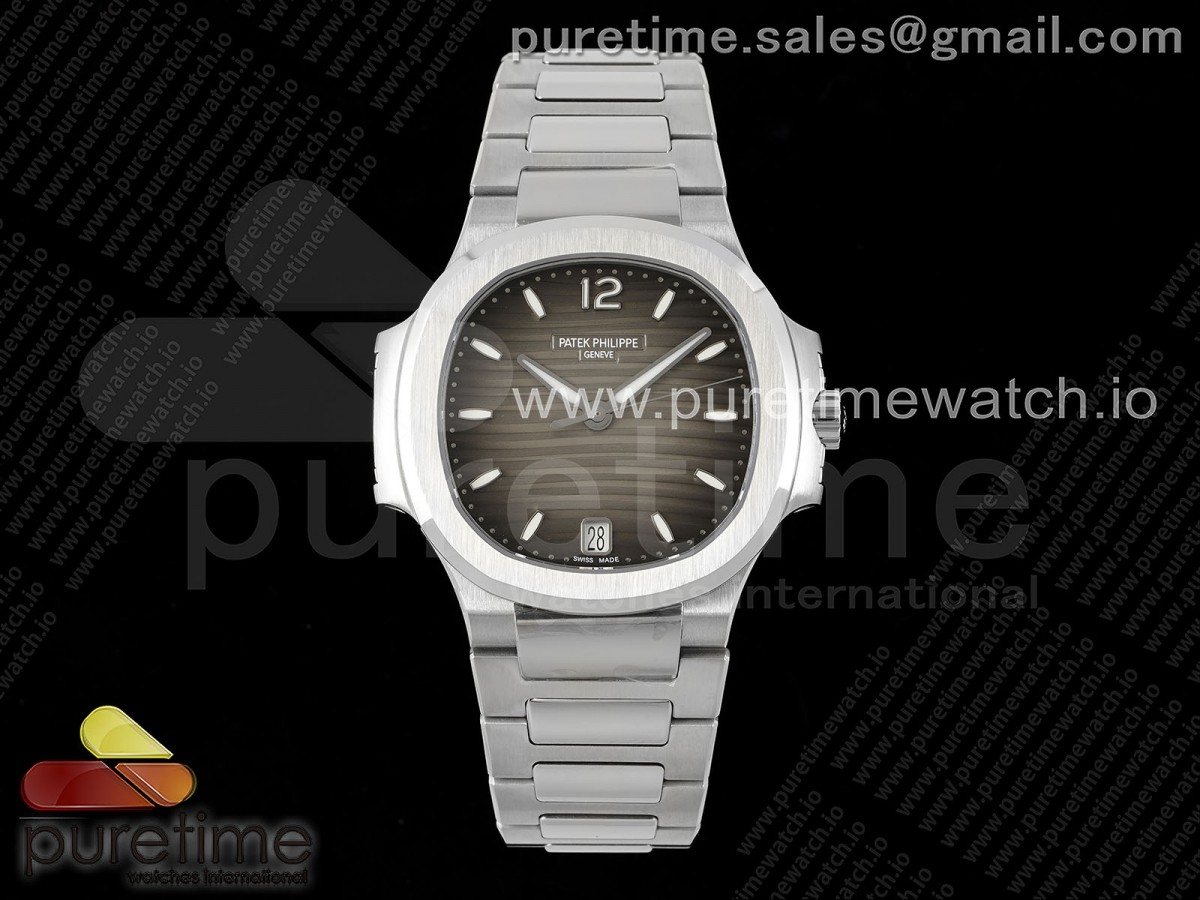 [PPF] Patek Philippe Nautilus 7118 Ladies SS Brown Dial on SS Bracelet 324CS