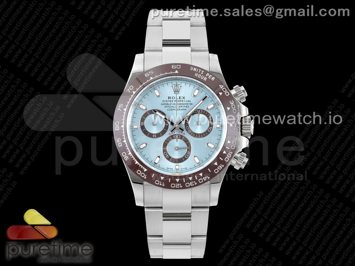 [BTF] Rolex Daytona 116506 Brown Ceramic Ice Blue Dial on SS Bracelet SA4130 V2