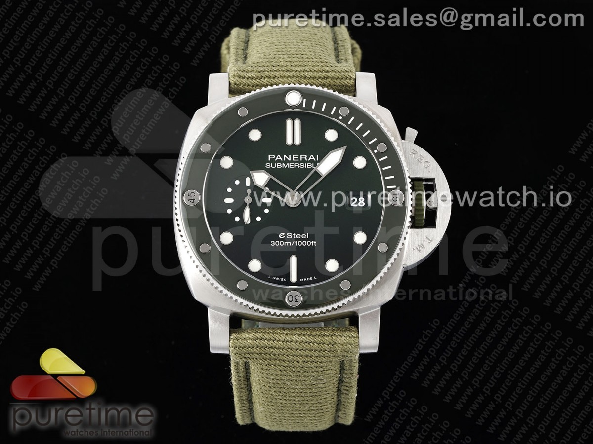 [VSF] Panerai PAM1287 Y Green Dial on Green Nylon Strap P900