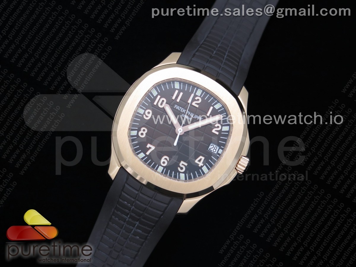 [3KF] Patek Philippe Aquanaut 5167R RG Brown Dial on Brown Rubber Strap A324 Super Clone