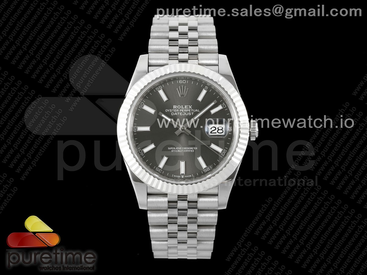 [VSF] Rolex DateJust 41 126334 904L SS Gray Dial on Jubilee Bracelet VS3235