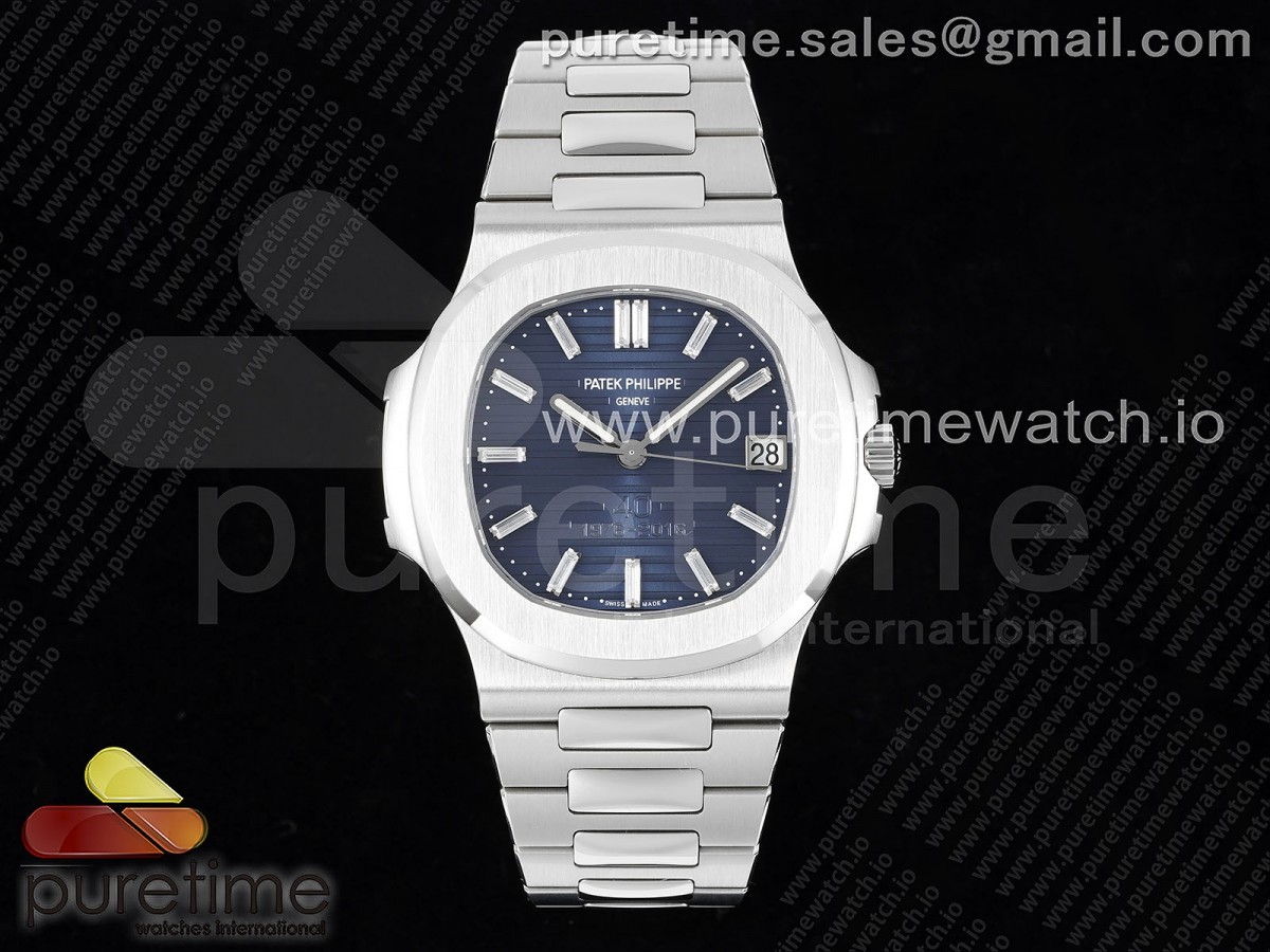 [PPF] Patek Philippe Nautilus 5711 40th Anniversary Blue Textured Dial on SS Bracelet 324CS V4