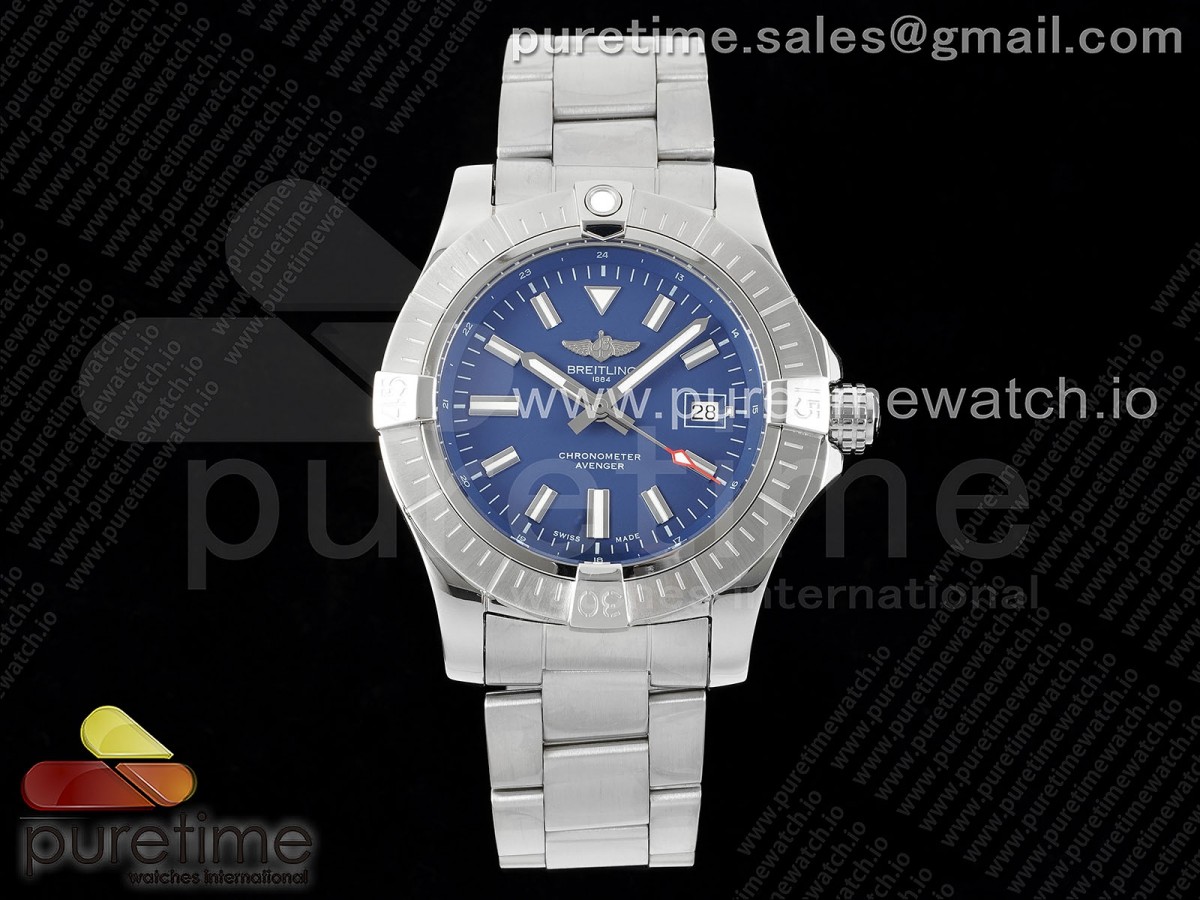 [TF] Breitling Avenger Automatic 43mm SS Blue Dial on SS Bracelet A2824