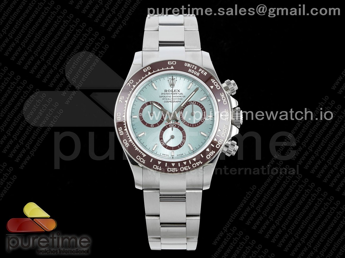 [QF] Rolex 2023 Daytona 126506 904L Steel Ice Blue Dial on SS Braclet SA4131 (Gain Weight)