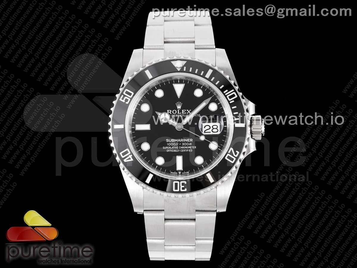 [Clean] Rolex Submariner 41mm 126610 LN Black Ceramic 904L Steel VR3235