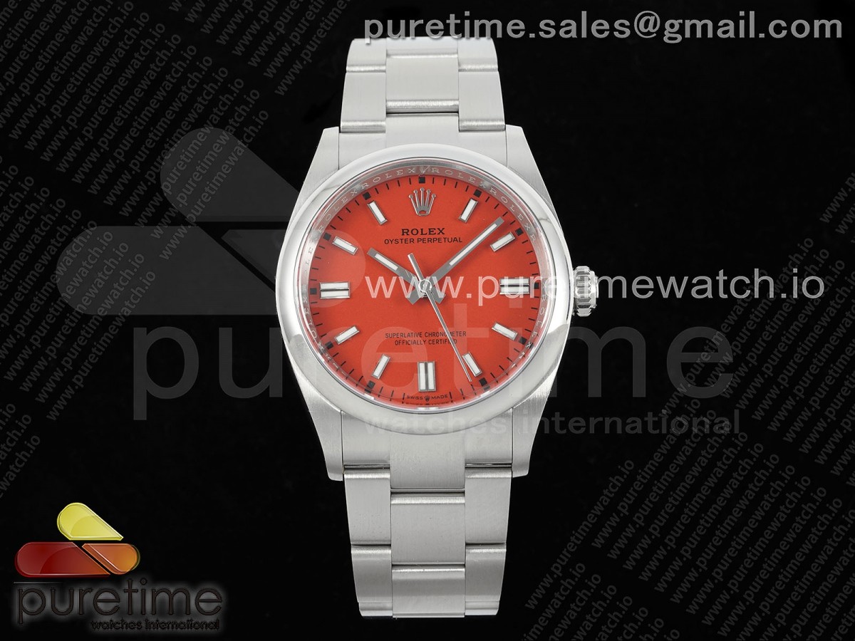 [Clean] Rolex Oyster Perpetual 126000 36mm 904L Steel Red Dial VR3230