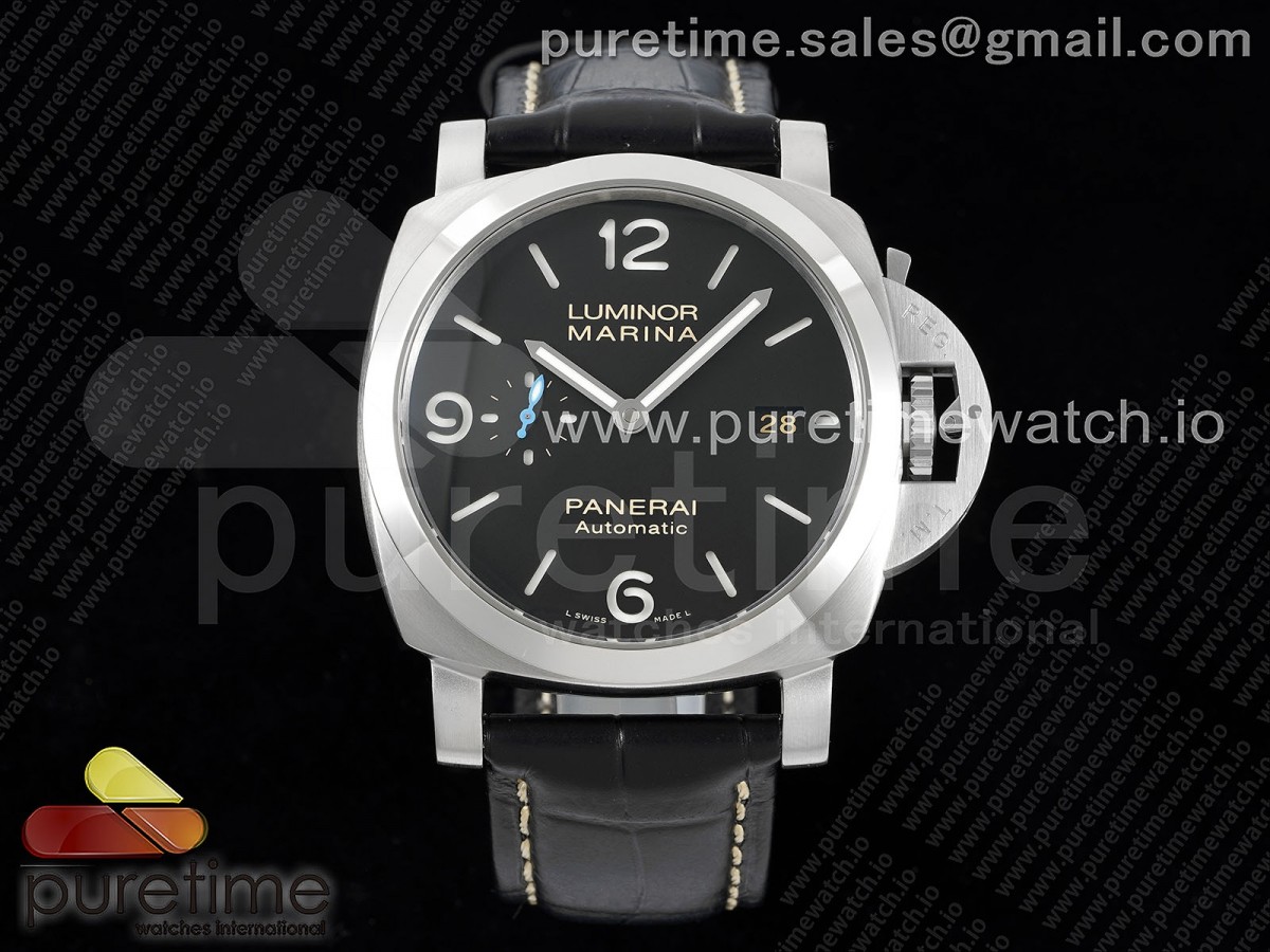 [TTF] Panerai PAM1312 W on Black Leather Strap P9010