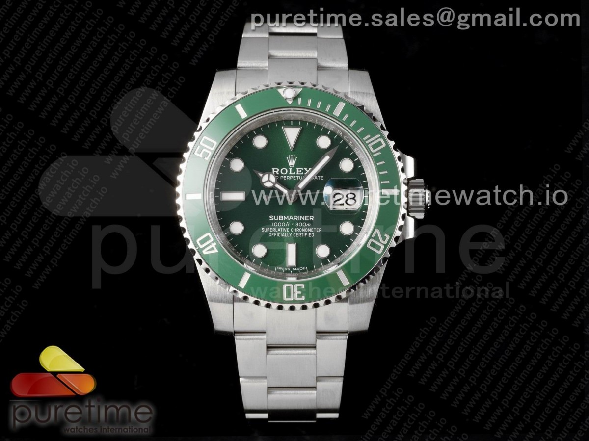 [VSF] Rolex Submariner 116610 LV Green Ceramic 904L Steel VS3135