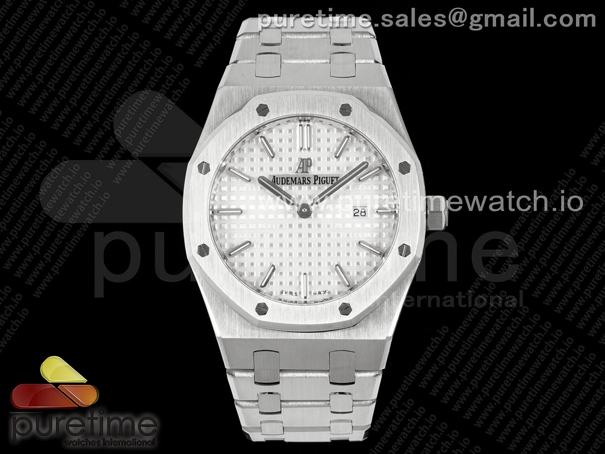 [ZF] Audemars Piguet Lady Royal Oak 33mm SS White Dial on SS Bracelet ETA Quartz