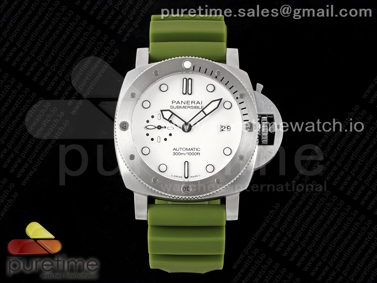 [TTF] Panerai PAM1226 V SS on Green Rubber Strap P900