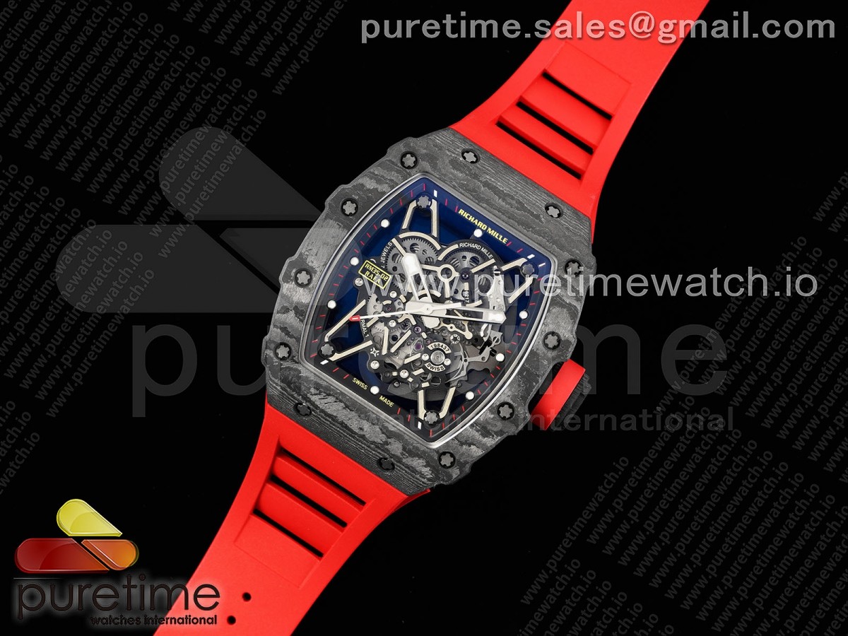 [ZF] Richard Mille RM035-02 Real NTPT Skeleton Dial on Red Rubber Strap NH05A V5