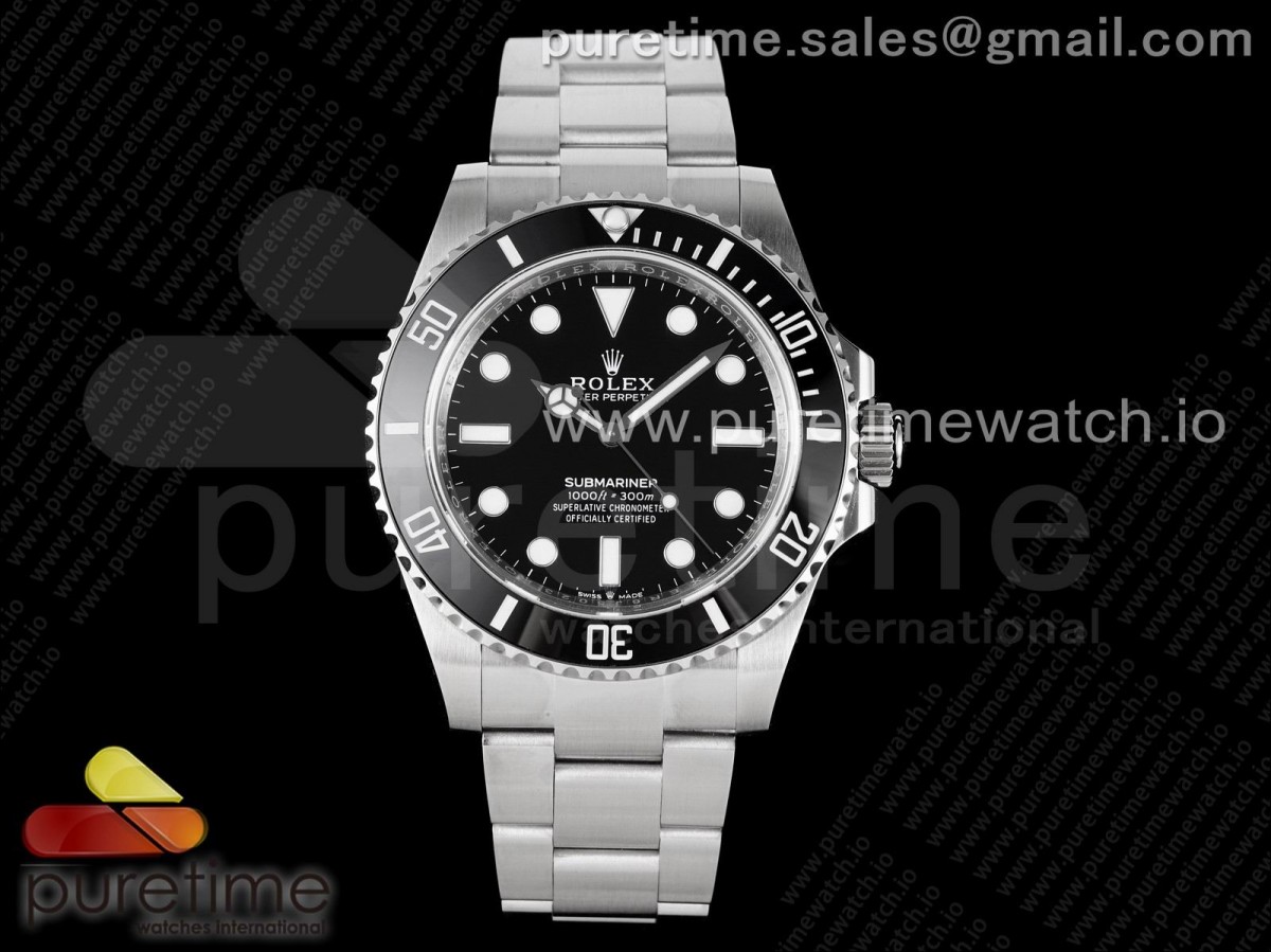 [EWF] Rolex Submariner 41mm 124060 No Date Black Dial on SS Bracelet A3235