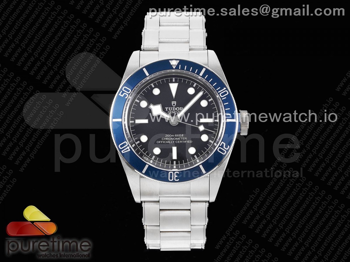 [ZF] Tudor Heritage Black Bay Blue Bezel on SS Bracelet A2824 V5