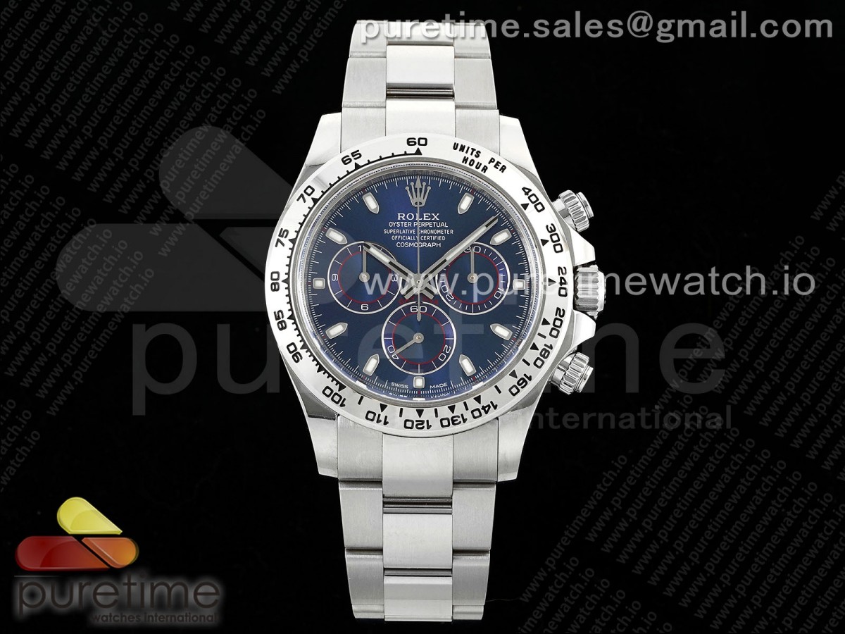 [Clean] Rolex Daytona 116509 Blue Stick Dial on SS Bracelet SA4130 V2