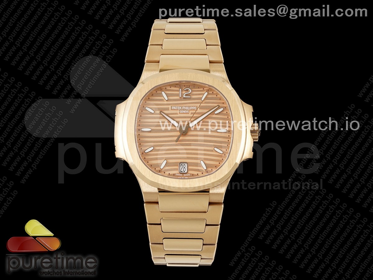 [PPF] Patek Philippe Nautilus 7118 Ladies RG RG Dial on RG Bracelet 324CS