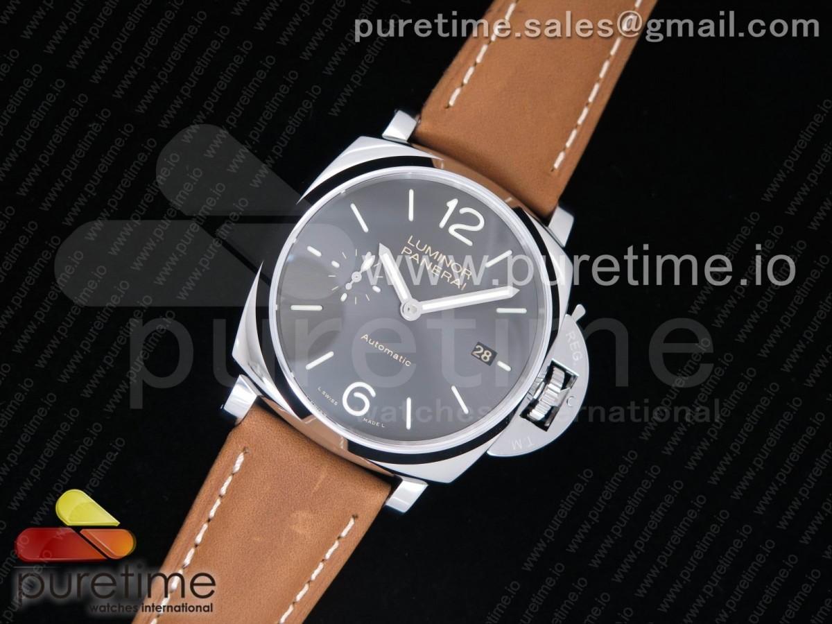 [VSF] Panerai PAM904 Luminor Due Gray Dial on Brown Asso Strap AXXXIV