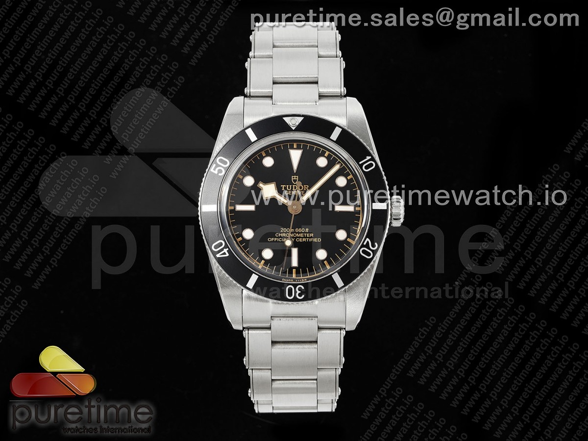 [ZF] Tudor Heritage Black Bay 37mm SS Black Dial on SS Bracelet A2824