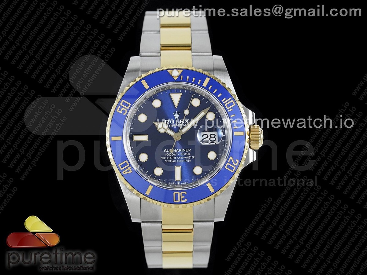 [EWF] Rolex Submariner 41mm 126613 LB SS/YG Blue Dial on SS/YG Bracelet A3235