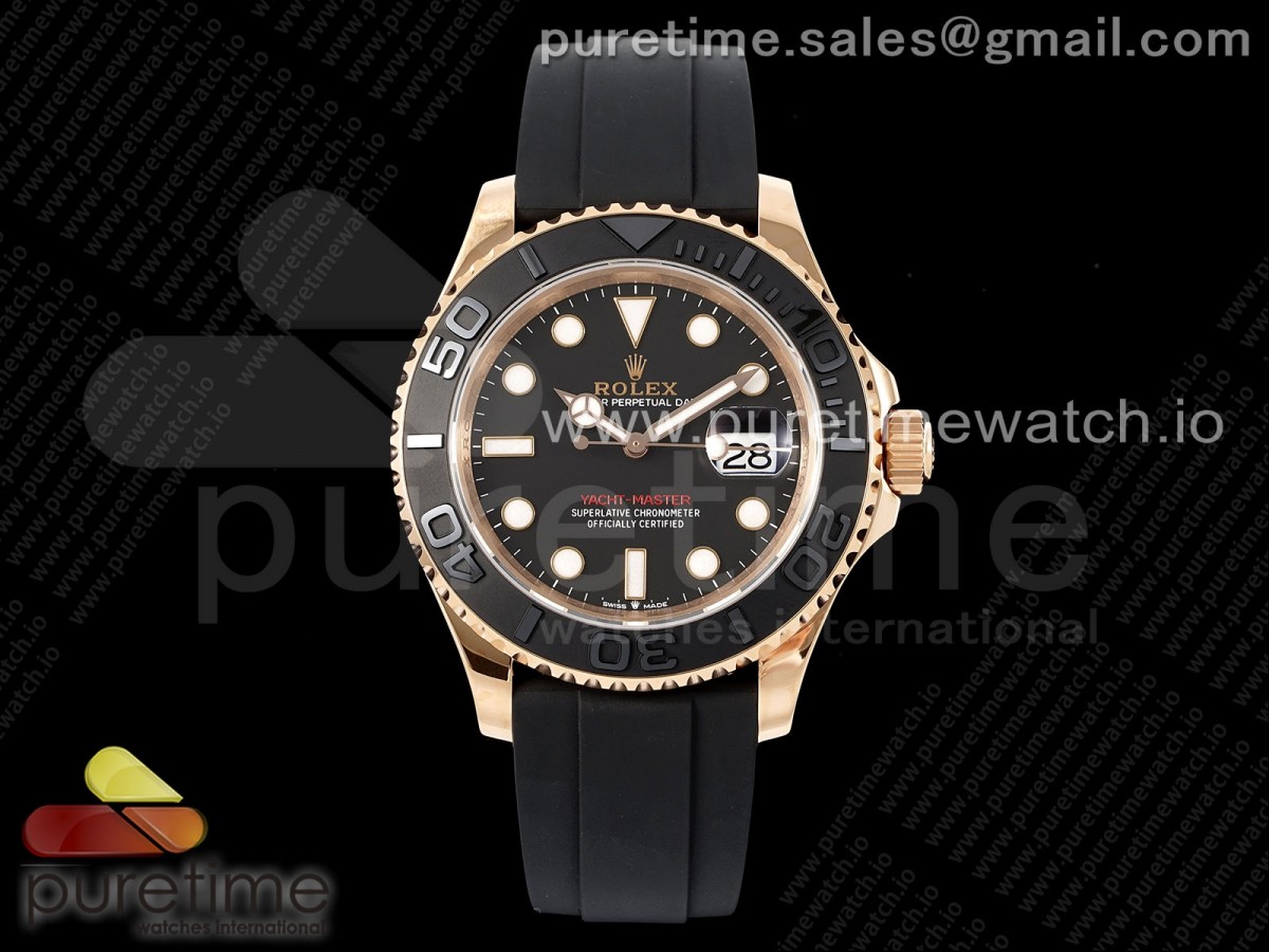 [VSF] Rolex Yacht-Master 126655 Black Ceramic Bezel on Oysterflex Rubber Strap VS3235