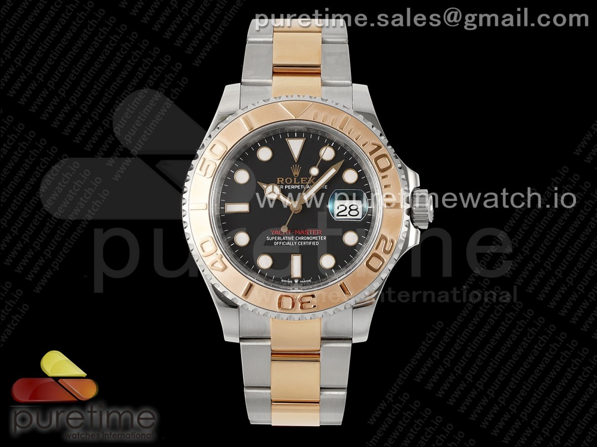 [VSF] Rolex Yacht-Master 126621 SS/RG 904L Steel Black Dial on SS/RG Bracelet VS3235