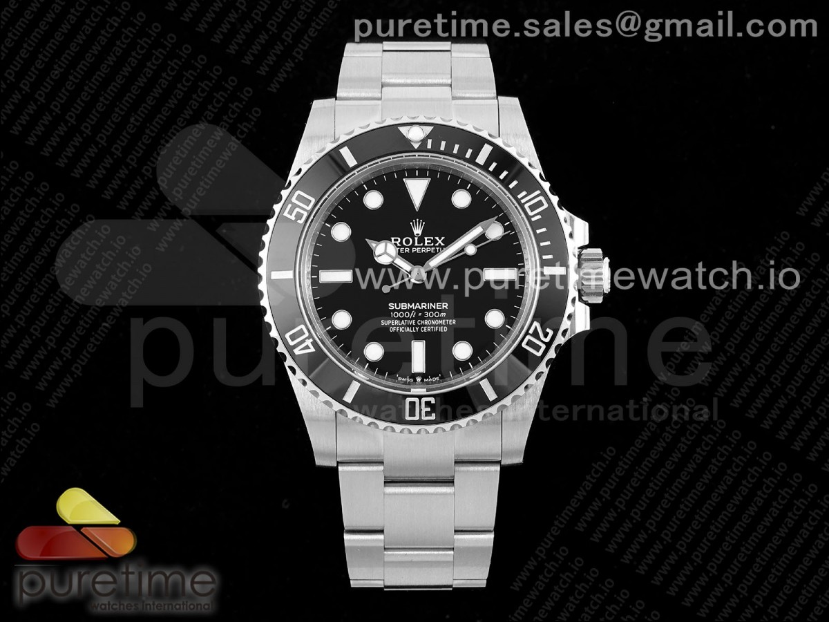 [VSF] Rolex Submariner 41mm 124060 No Date Black Ceramic 904L Steel VS3235