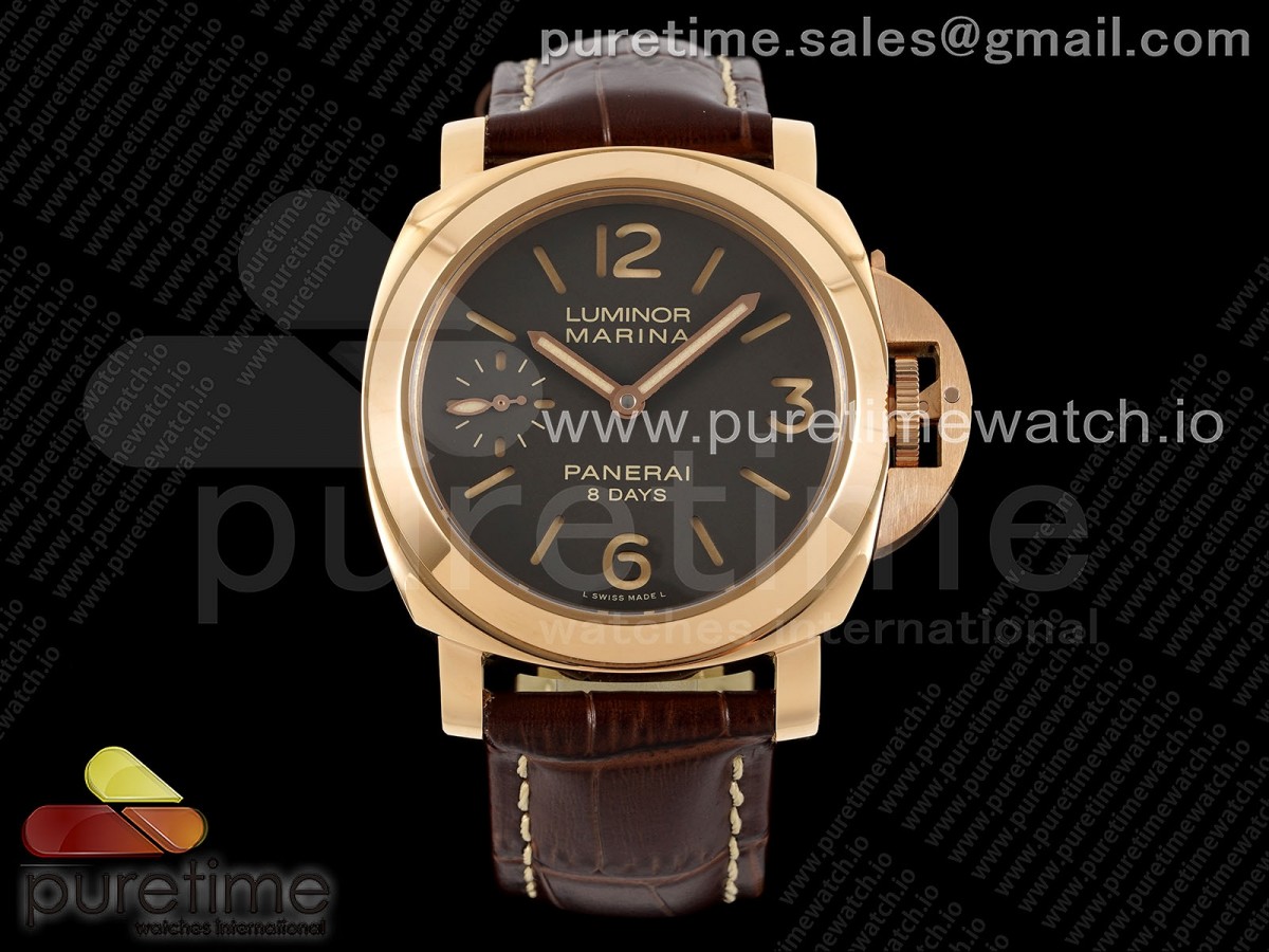 [HWF] Panerai PAM511 RG on Brown Leather Strap Strap P5000