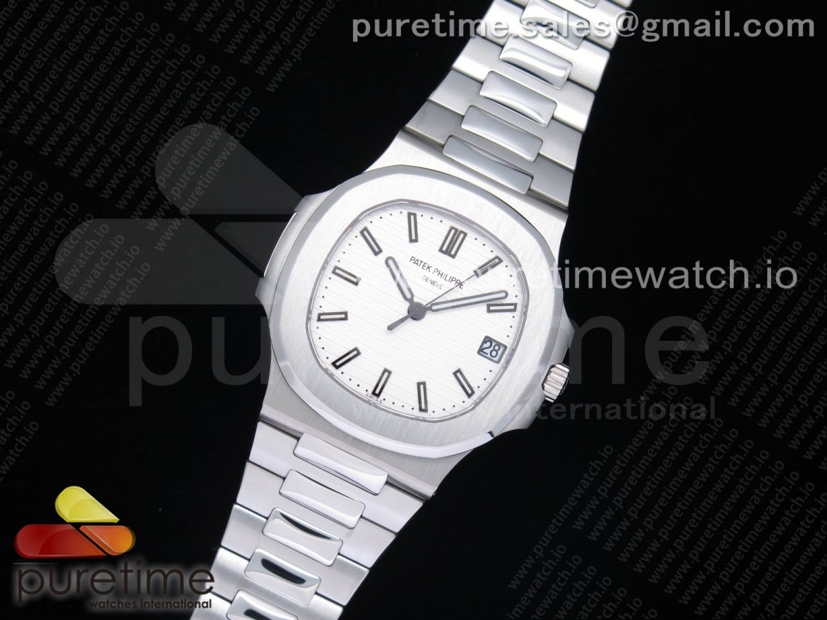 [PPF] Patek Philippe Nautilus 5711/1A White Textured Dial on SS Bracelet 324CS V3