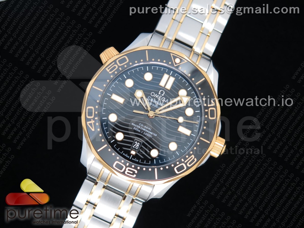 [VSF] Omega 2018 Seamaster Diver 300M SS/YG YG Bezel Black Dial on SS/YG Bracelet A8800