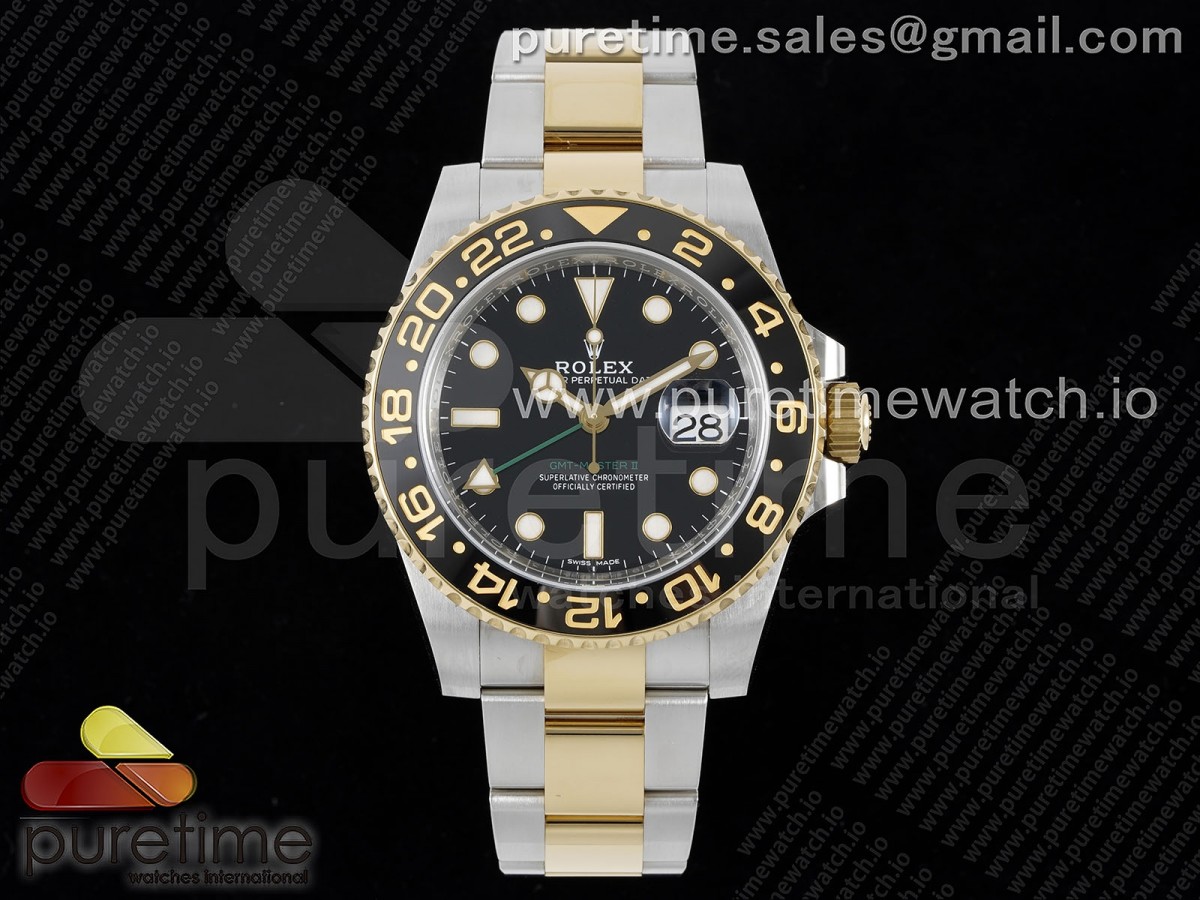 [Clean] Rolex GMT-Master II 116713 Two Tone SS/YG 904L Steel VR3186 CHS