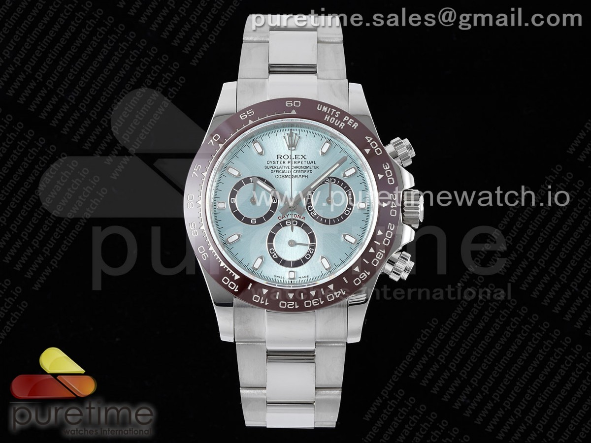 [QF] Rolex Daytona 116506 Ice Blue Dial Lume Markers on SS Bracelet SA4130 V2