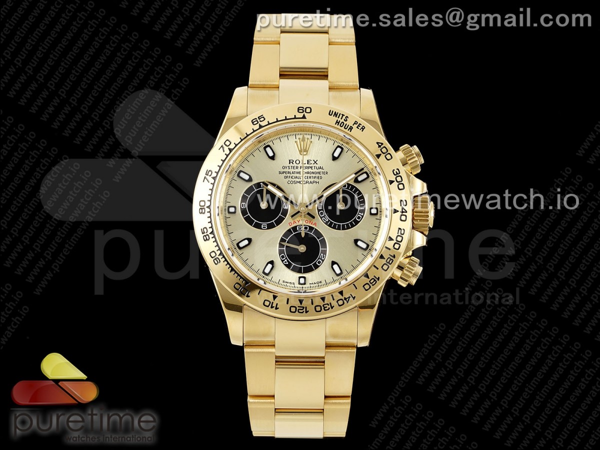 [BTF] Rolex Daytona 116508 YG/Black Dial on YG Bracelet SA4130