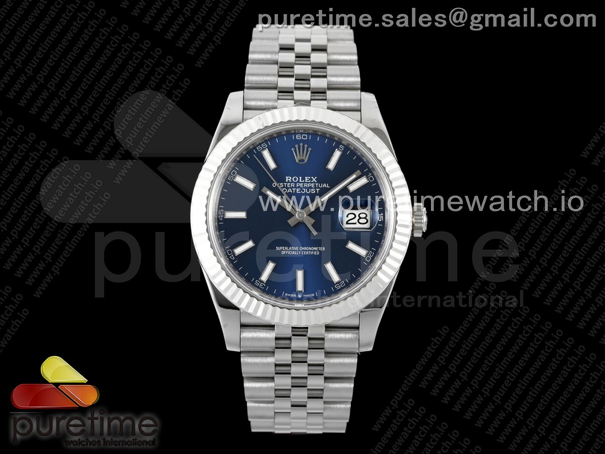 [VSF] Rolex DateJust 41 126334 904L SS Blue Dial on Jubilee Bracelet VS3235