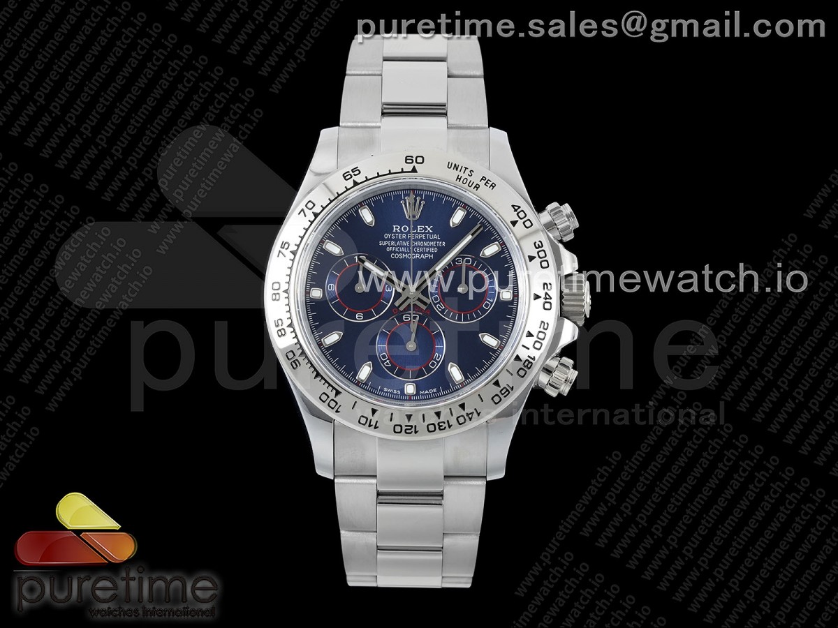 [QF] Rolex Daytona 116509 Blue Dial on SS Bracelet SH4130 V3 (Gain Weight)