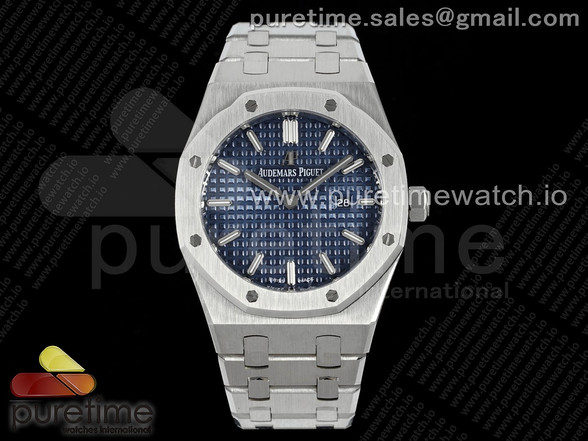 [ZF] Audemars Piguet Lady Royal Oak 33mm SS Blue Dial on SS Bracelet ETA Quartz