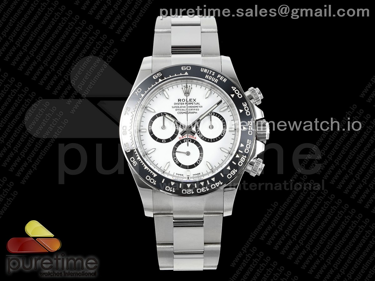 [Clean] Rolex 2023 Daytona 126500 904L Steel White Dial on SS Braclet SH4131