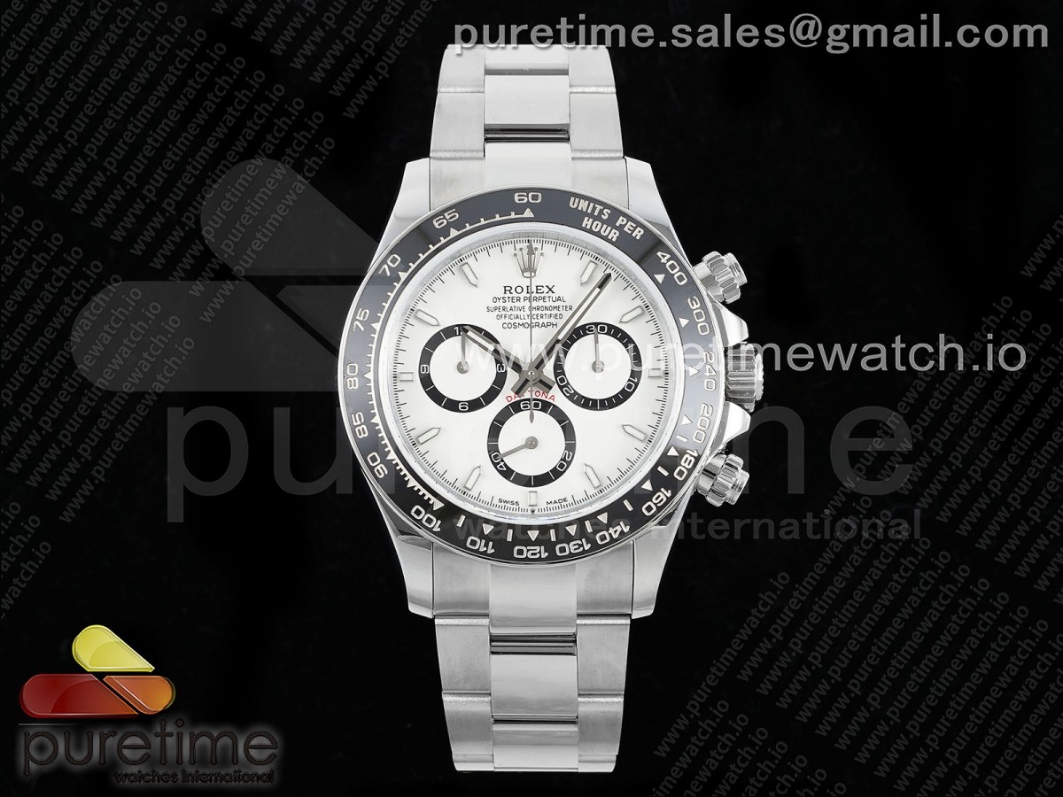 [QF] Rolex 2023 Daytona 126500 904L Steel White Dial on SS Braclet SA4131