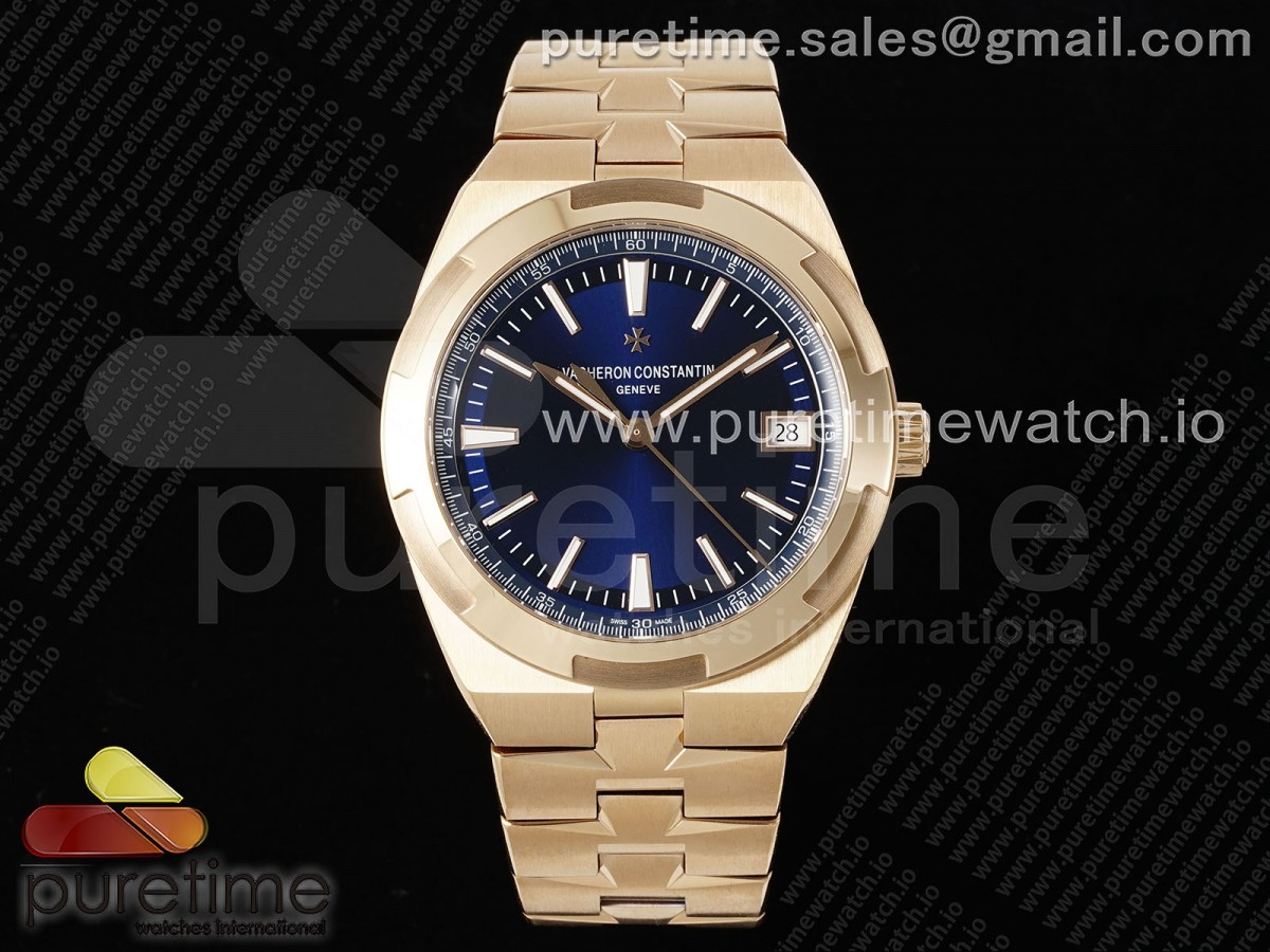 [ZF] Vacheron Constantin Overseas 4500V RG Blue Dial on RG Bracelet A5100