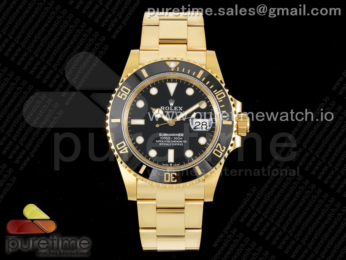 [VSF] Rolex Submariner 126618 LN YG Black Ceramic 904L Steel VS3235